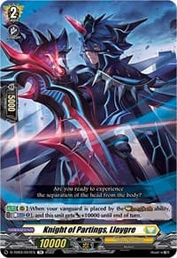 Knight of Partings, Lloygre - D-TD03: Raika Koshiba -Skyfall Executors- - Cardfight Vanguard card