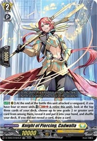 Knight of Piercing, Cadwalla (Foil) - D-TD03: Raika Koshiba -Skyfall Executors- - Cardfight Vanguard card