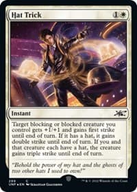 Hat Trick (Galaxy Foil) - Unfinity - Magic: The Gathering card