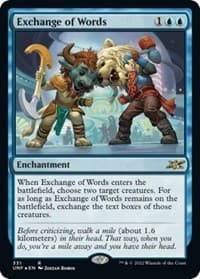 Exchange of Words (Galaxy Foil) - Unfinity - Magic: The Gathering card