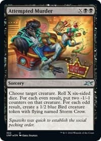 Attempted Murder (Galaxy Foil) - Unfinity - Magic: The Gathering card