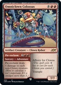 Omniclown Colossus (Galaxy Foil) - Unfinity - Magic: The Gathering card