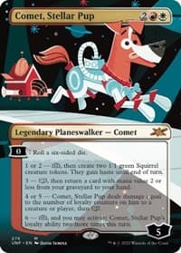 Comet, Stellar Pup (Borderless) - Unfinity - Magic: The Gathering card