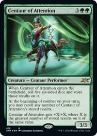 Centaur of Attention (Galaxy Foil) - Unfinity - Magic: The Gathering card