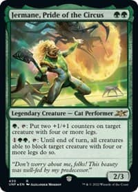 Jermane, Pride of the Circus (Galaxy Foil) - Unfinity - Magic: The Gathering card
