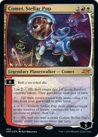 Comet, Stellar Pup (Galaxy Foil) - Unfinity - Magic: The Gathering card