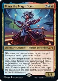 Myra the Magnificent (Galaxy Foil) - Unfinity - Magic: The Gathering card