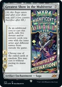 Greatest Show in the Multiverse (Galaxy Foil) - Unfinity - Magic: The Gathering card