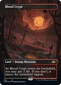 Blood Crypt (Borderless) (Galaxy Foil) - Unfinity - Magic: The Gathering card