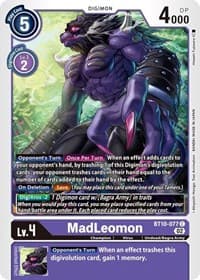 MadLeomon - Xros Encounter - Digimon Card Game card