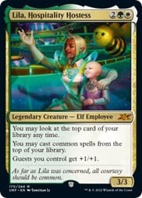 Lila, Hospitality Hostess (Galaxy Foil) - Unfinity - Magic: The Gathering card