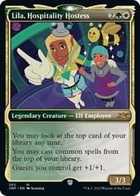 Lila, Hospitality Hostess (Showcase) - Unfinity - Magic: The Gathering card