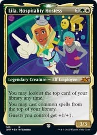 Lila, Hospitality Hostess (Showcase) (Galaxy Foil) - Unfinity - Magic: The Gathering card