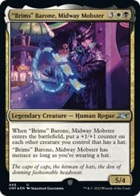 "Brims" Barone, Midway Mobster (Galaxy Foil) - Unfinity - Magic: The Gathering card