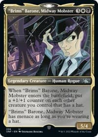 "Brims" Barone, Midway Mobster (Showcase) - Unfinity - Magic: The Gathering card