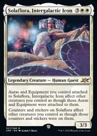 Solaflora, Intergalactic Icon - Unfinity - Magic: The Gathering card