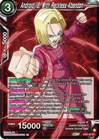 Android 18, With Reckless Abandon - 5th Anniversary Set - Dragon Ball Super: Masters card