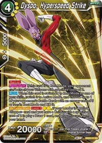 Dyspo, Hyperspeed Strike - 5th Anniversary Set - Dragon Ball Super: Masters card