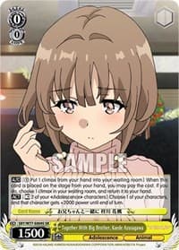Together With Big Brother, Kaede Azusagawa (SR) - Rascal Does Not Dream of a Dreaming Girl - Weiss Schwarz card