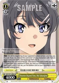 Reunion Beyond Time, Mai Sakurajima (SR) - Rascal Does Not Dream of a Dreaming Girl - Weiss Schwarz card