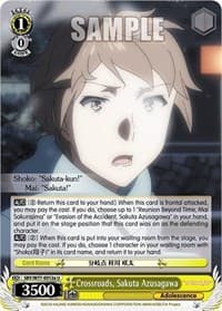 Crossroads, Sakuta Azusagawa (a) - Rascal Does Not Dream of a Dreaming Girl - Weiss Schwarz card