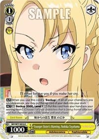 Younger Sister's Warning, Nodoka Toyohama - Rascal Does Not Dream of a Dreaming Girl - Weiss Schwarz card