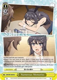 Numerous Memories - Rascal Does Not Dream of a Dreaming Girl - Weiss Schwarz card