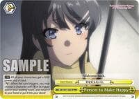 Person to Make Happy (RRR) - Rascal Does Not Dream of a Dreaming Girl - Weiss Schwarz card