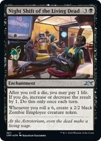 Night Shift of the Living Dead (Galaxy Foil) - Unfinity - Magic: The Gathering card