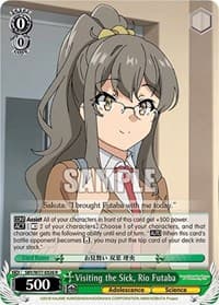 Visiting the Sick, Rio Futaba - Rascal Does Not Dream of a Dreaming Girl - Weiss Schwarz card