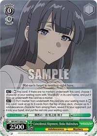 Coincidental Alignment, Shoko Makinohara - Rascal Does Not Dream of a Dreaming Girl - Weiss Schwarz card