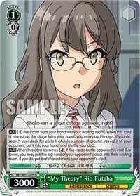 "My Theory" Rio Futaba - Rascal Does Not Dream of a Dreaming Girl - Weiss Schwarz card