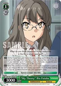 "My Theory" Rio Futaba (SR) - Rascal Does Not Dream of a Dreaming Girl - Weiss Schwarz card