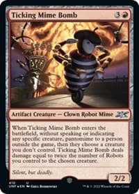 Ticking Mime Bomb (Galaxy Foil) - Unfinity - Magic: The Gathering card