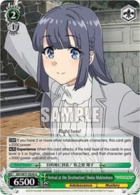 Arrival at the Destination! Shoko Makinohara - Rascal Does Not Dream of a Dreaming Girl - Weiss Schwarz card