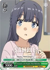 Encounter at the Hospital, Shoko Makinohara - Rascal Does Not Dream of a Dreaming Girl - Weiss Schwarz card