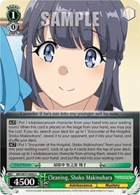 Cleaning, Shoko Makinohara - Rascal Does Not Dream of a Dreaming Girl - Weiss Schwarz card