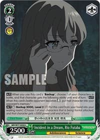 Incident in a Dream, Rio Futaba - Rascal Does Not Dream of a Dreaming Girl - Weiss Schwarz card