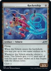 _______ _______ Rocketship (Galaxy Foil) - Unfinity - Magic: The Gathering card