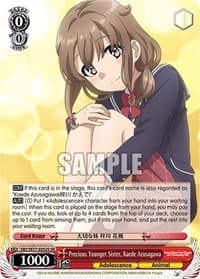 Precious Younger Sister, Kaede Azusagawa (SR) - Rascal Does Not Dream of a Dreaming Girl - Weiss Schwarz card