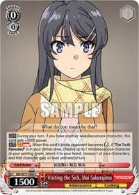 Visiting the Sick, Mai Sakurajima - Rascal Does Not Dream of a Dreaming Girl - Weiss Schwarz card