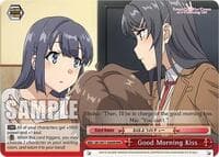 Good Morning Kiss (RRR) - Rascal Does Not Dream of a Dreaming Girl - Weiss Schwarz card