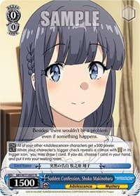 Sudden Confession, Shoko Makinohara - Rascal Does Not Dream of a Dreaming Girl - Weiss Schwarz card