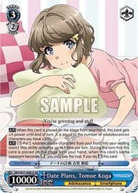 Date Plans, Tomoe Koga (SR) - Rascal Does Not Dream of a Dreaming Girl - Weiss Schwarz card