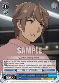 "Quantum Entanglement" Sakuta Azusagawa - Rascal Does Not Dream of a Dreaming Girl - Weiss Schwarz card