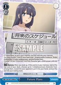 Future Plans (a) - Rascal Does Not Dream of a Dreaming Girl - Weiss Schwarz card