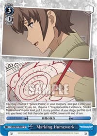 Marking Homework - Rascal Does Not Dream of a Dreaming Girl - Weiss Schwarz card