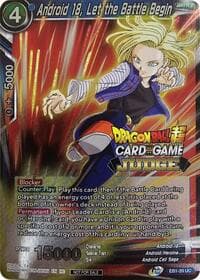 Android 18, Let the Battle Begin (Judge Pack Vol.12) - Tournament Promotion Cards - Dragon Ball Super: Masters card