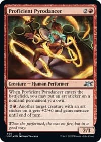 Proficient Pyrodancer (Galaxy Foil) - Unfinity - Magic: The Gathering card