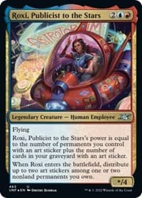 Roxi, Publicist to the Stars (Galaxy Foil) - Unfinity - Magic: The Gathering card